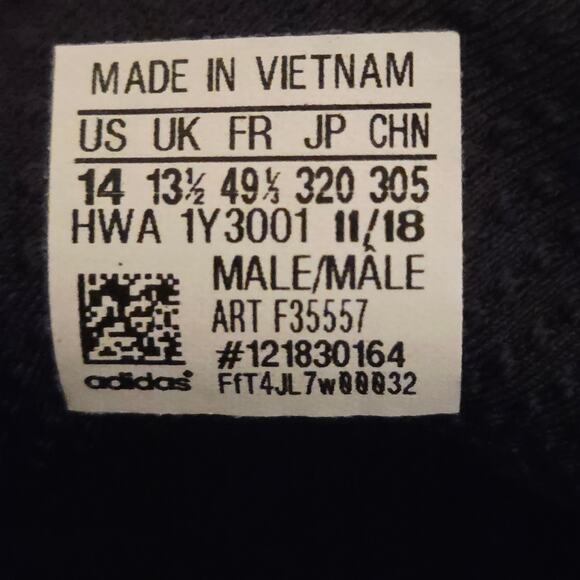 Adidas Men's Running Shoe Training Mesh Gray White Size 14 Sneakers 121830164 - Picture 5 of 8